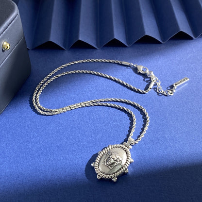 Versace Brass Vintage-Finish Necklace