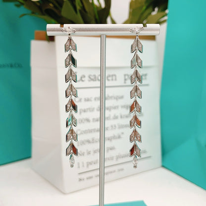 Tiffany & Co. Silver Brass Tassel Earrings