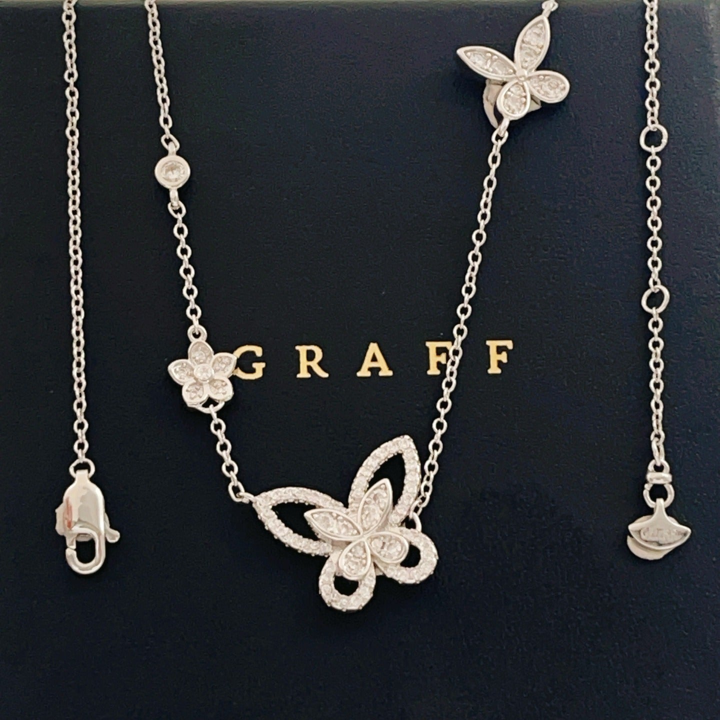 Unbranded Silver Brass Butterfly Necklace