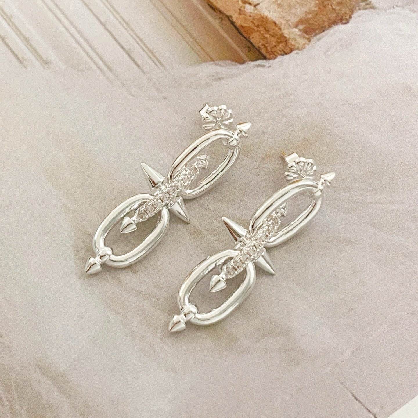 Tiffany & Co. Silver Brass Tassel Earrings