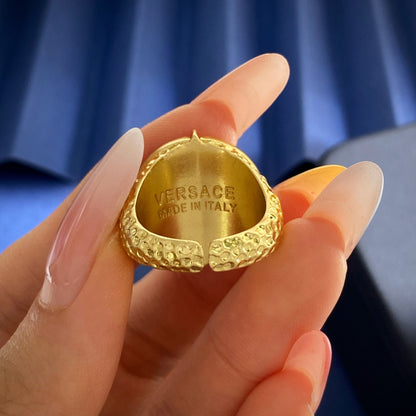 Versace Brass Medusa Ring