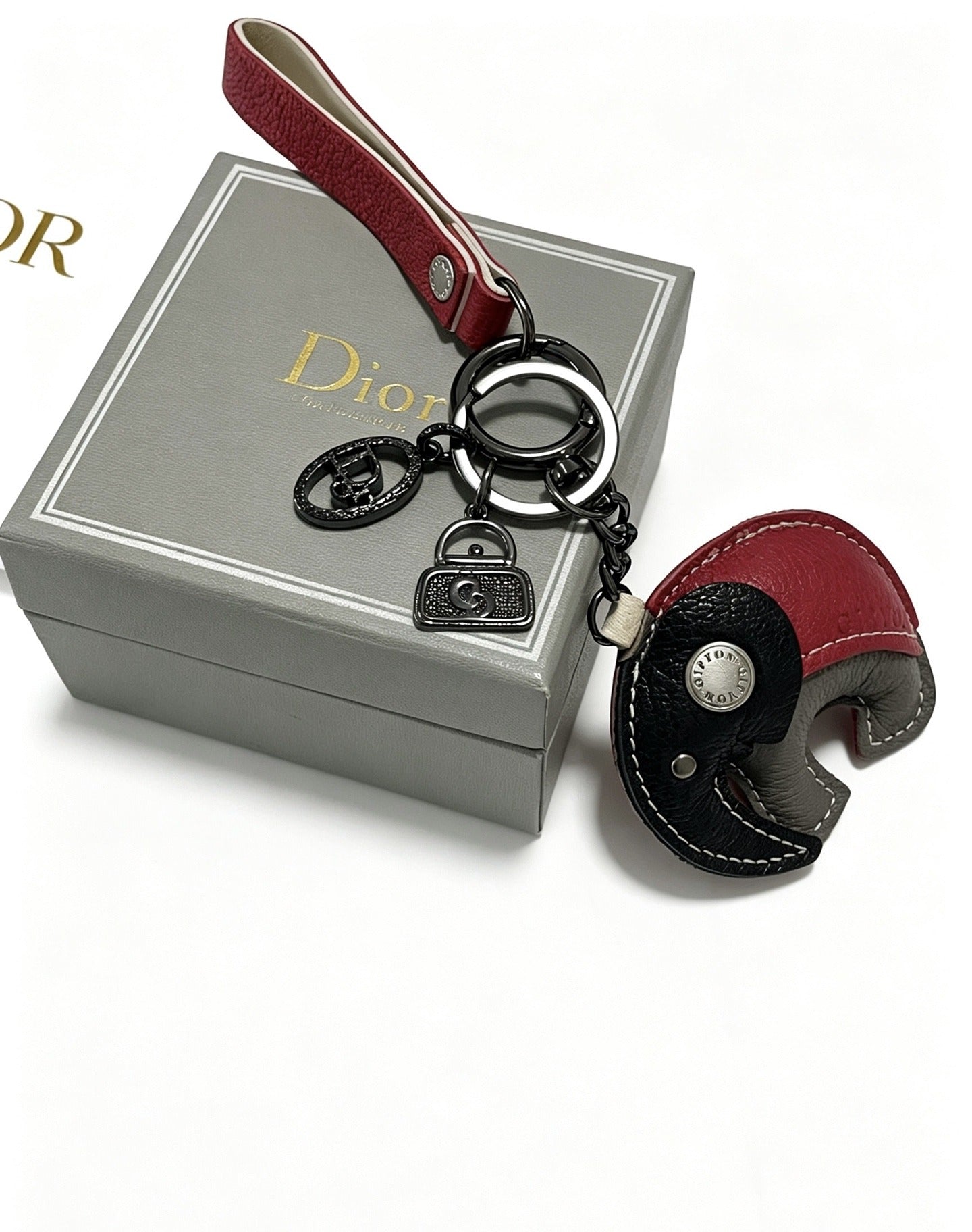 Dior Vintage-Finish Keychain