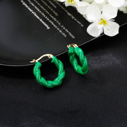 Bottega Veneta Enamel Earrings