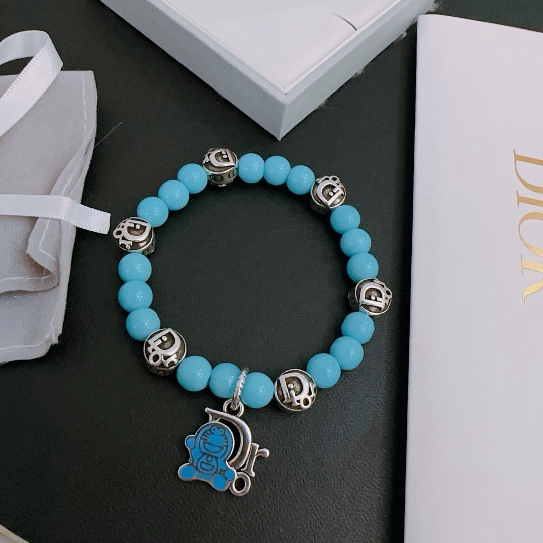 Dior Sterling Silver Vintage-Finish Bracelet