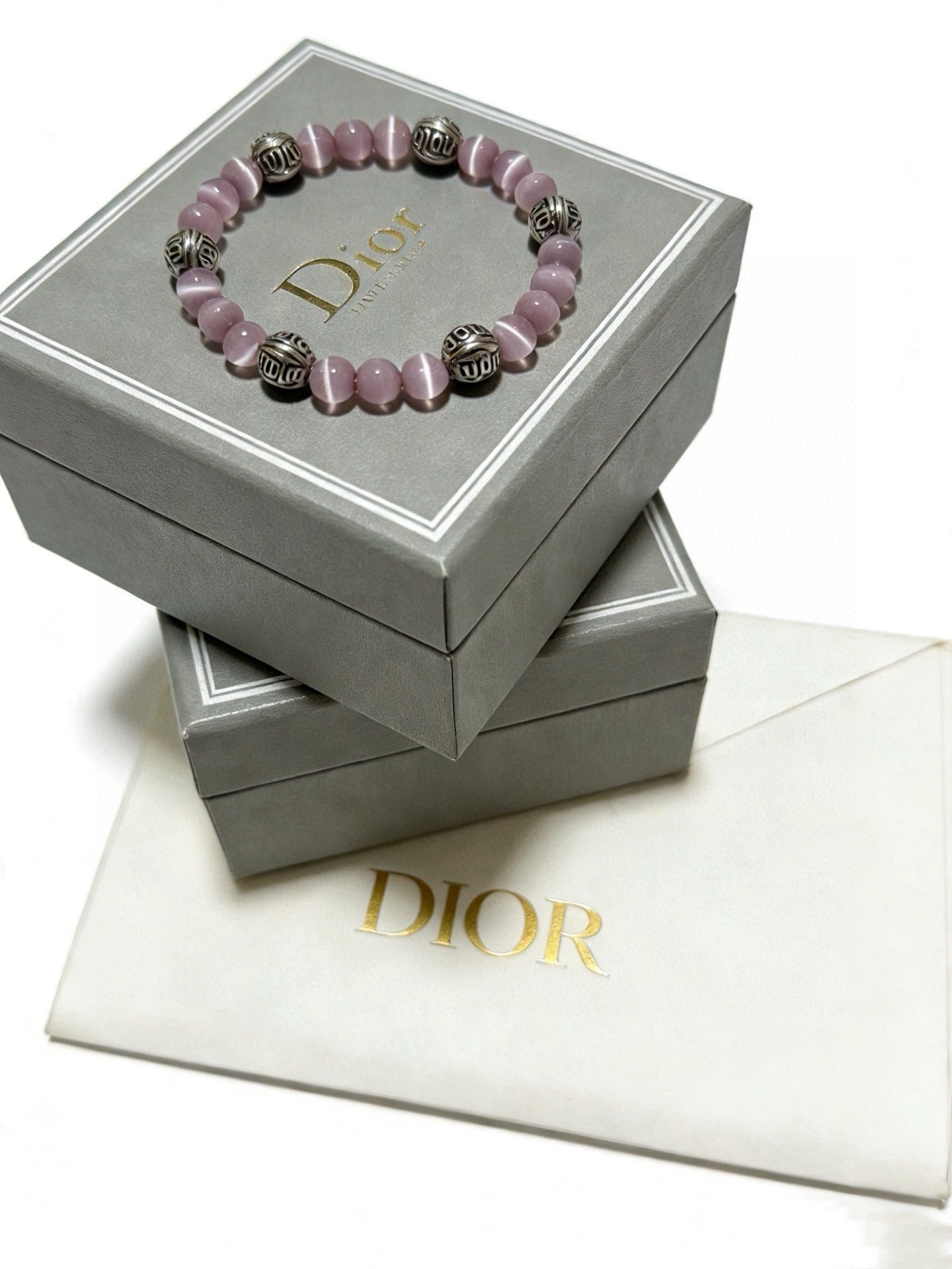 Dior Sterling Silver Vintage-Finish Bracelet
