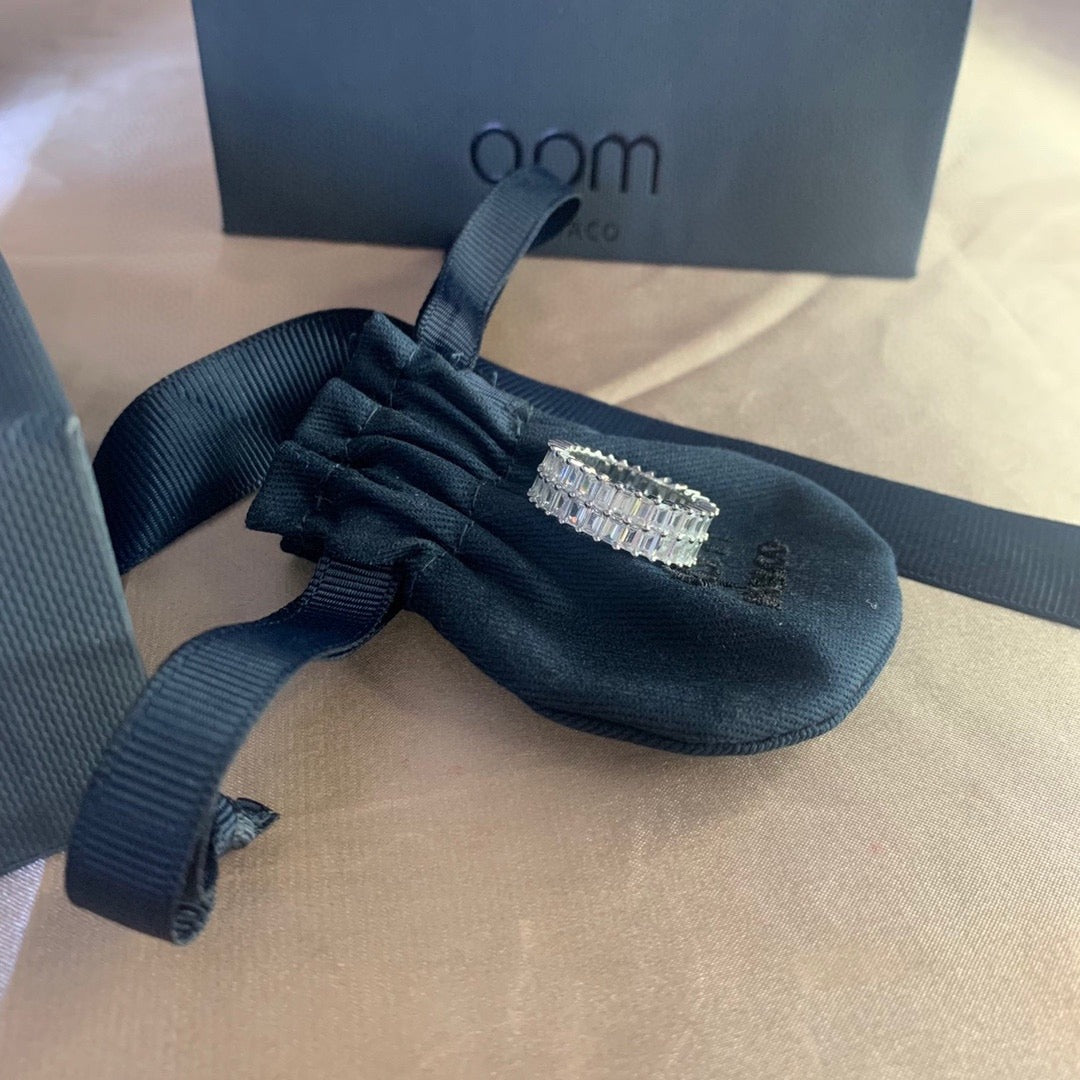 APM Monaco White Crystal Ring