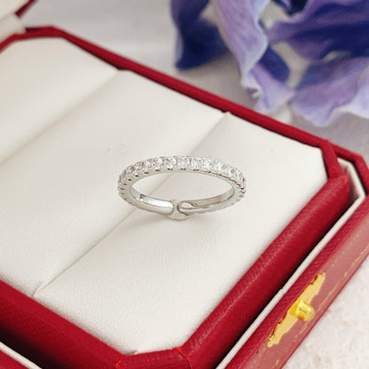 Cartier Silver Brass Round Ring