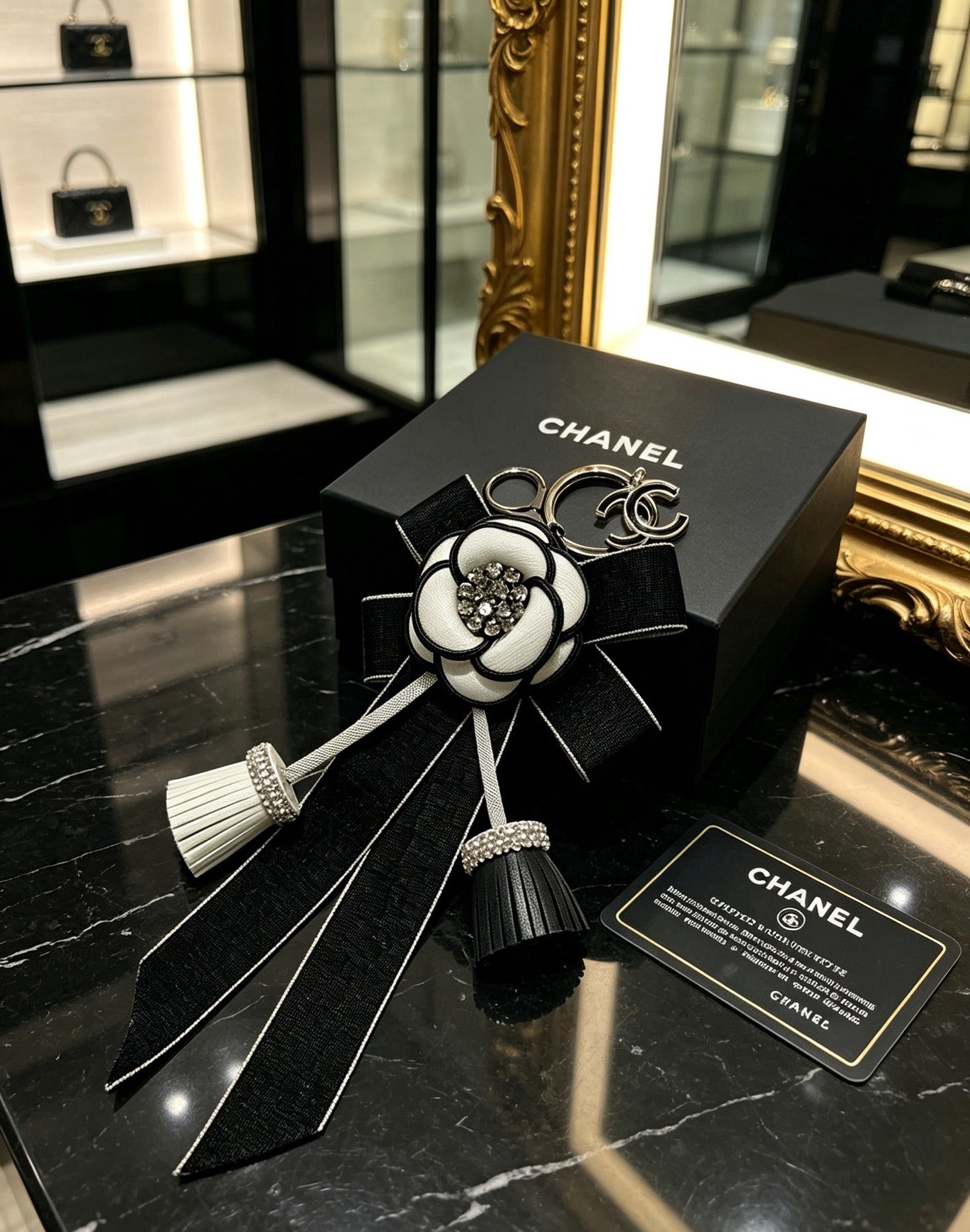 Chanel Vintage-Finish Keychain