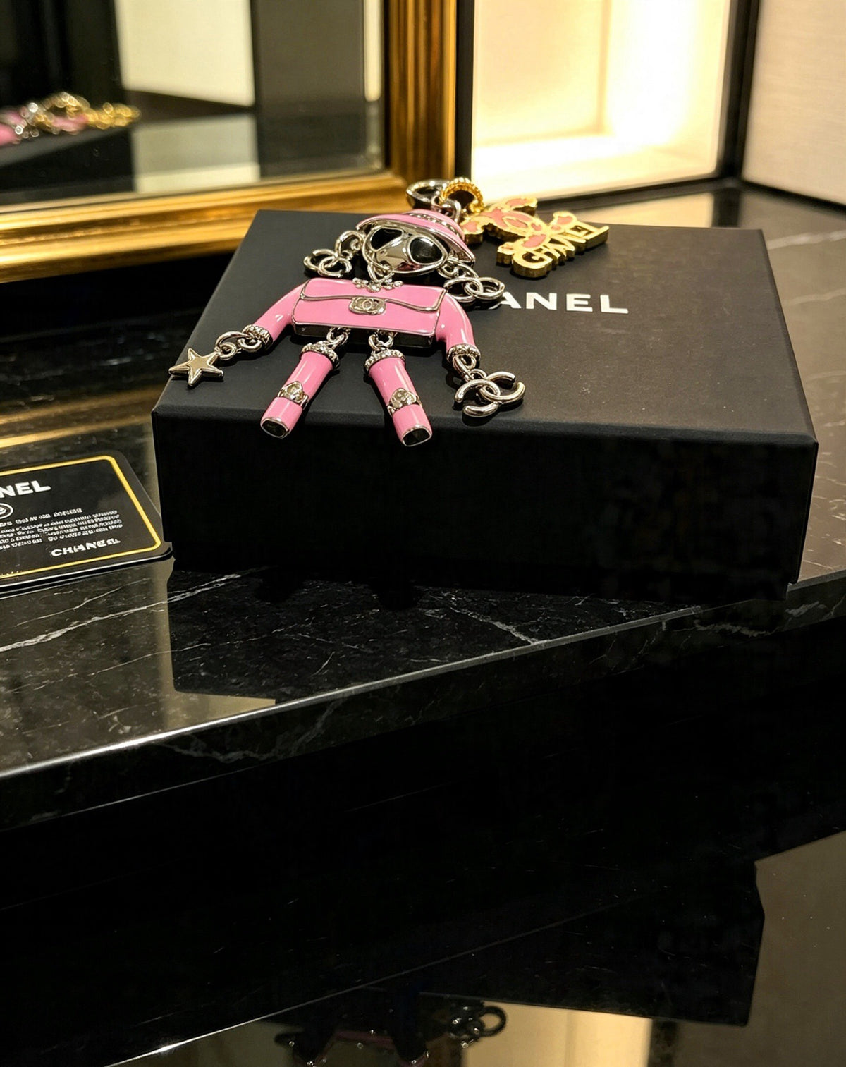 Chanel Vintage-Finish Keychain