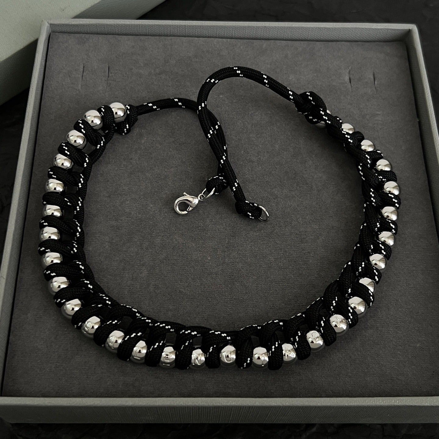 Balenciaga Brass Vintage-Finish Necklace