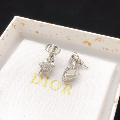 Dior Brass Star Earrings