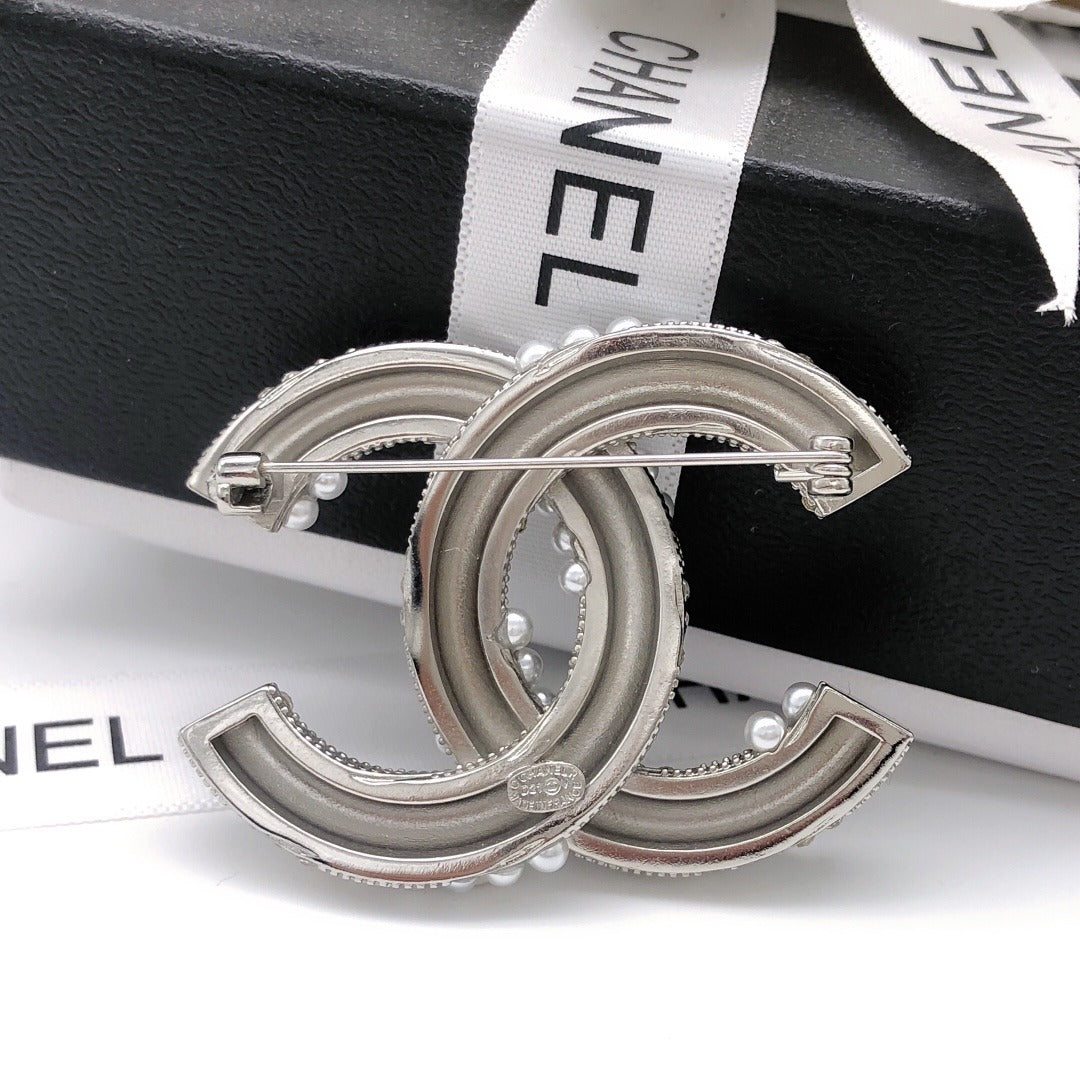 Chanel Silver Brooch