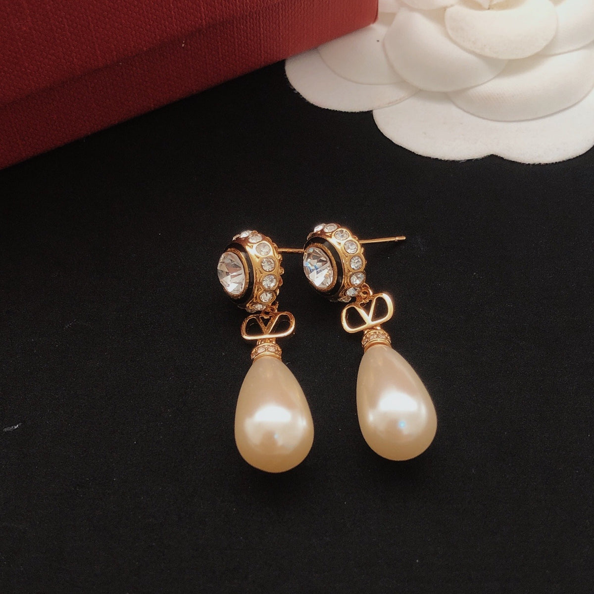 Valentino Brass Tassel Earrings