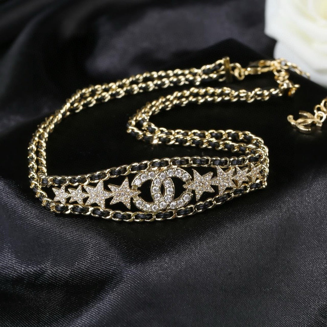 Chanel Brass Star Necklace