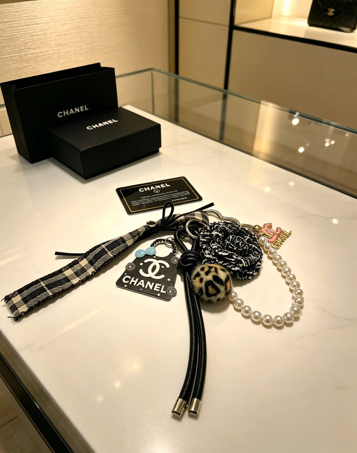Chanel Vintage-Finish Keychain