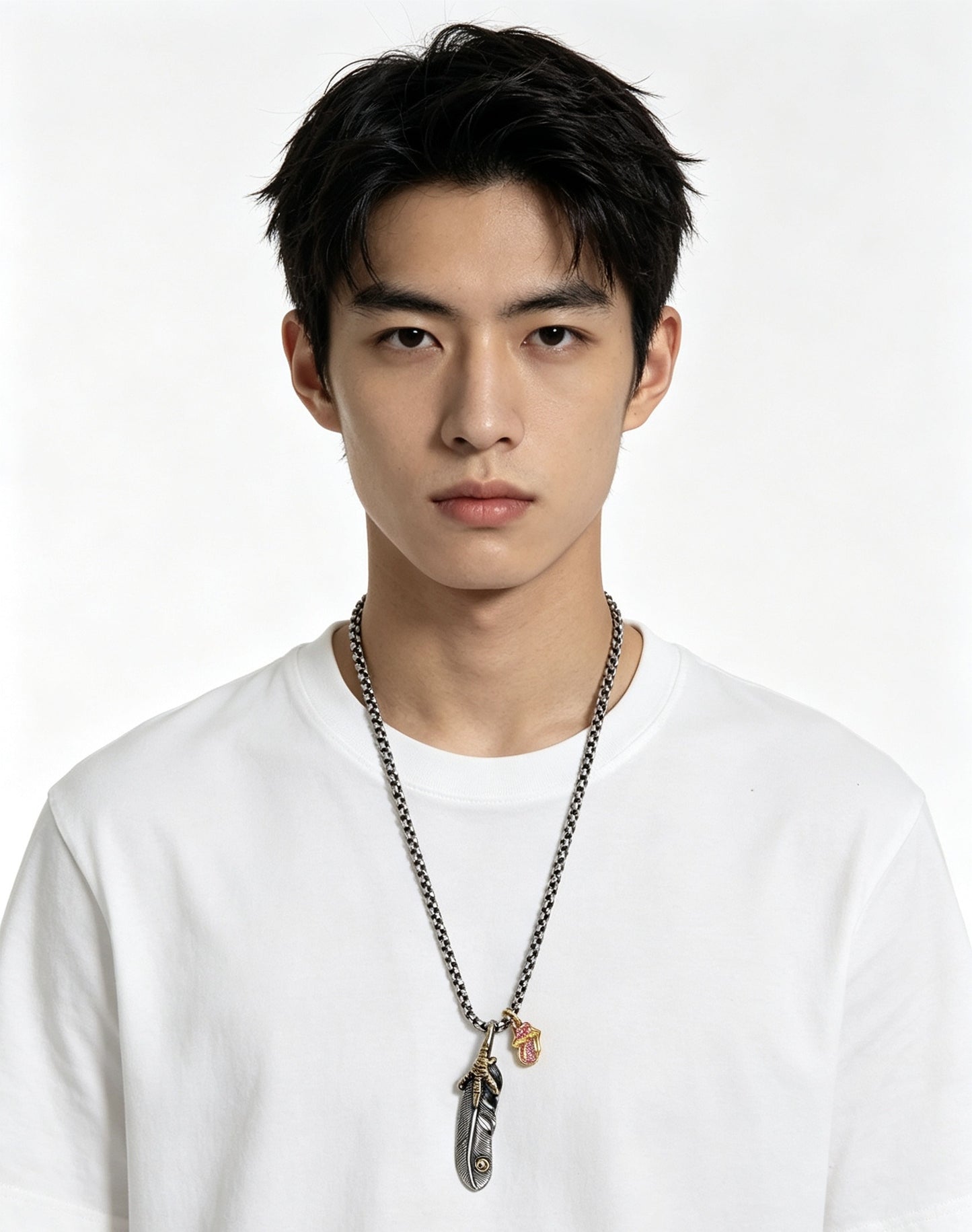 Chrome Hearts Sterling Silver Cross Necklace