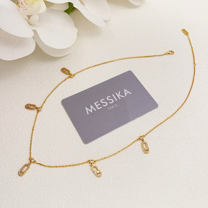 Messika Gold Brass Tassel Necklace