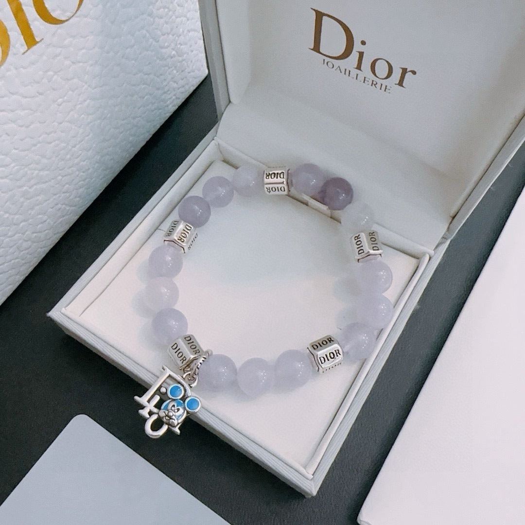 Dior Sterling Silver Vintage-Finish Bracelet