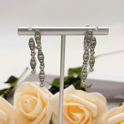 Cartier Silver Brass Tassel Earrings