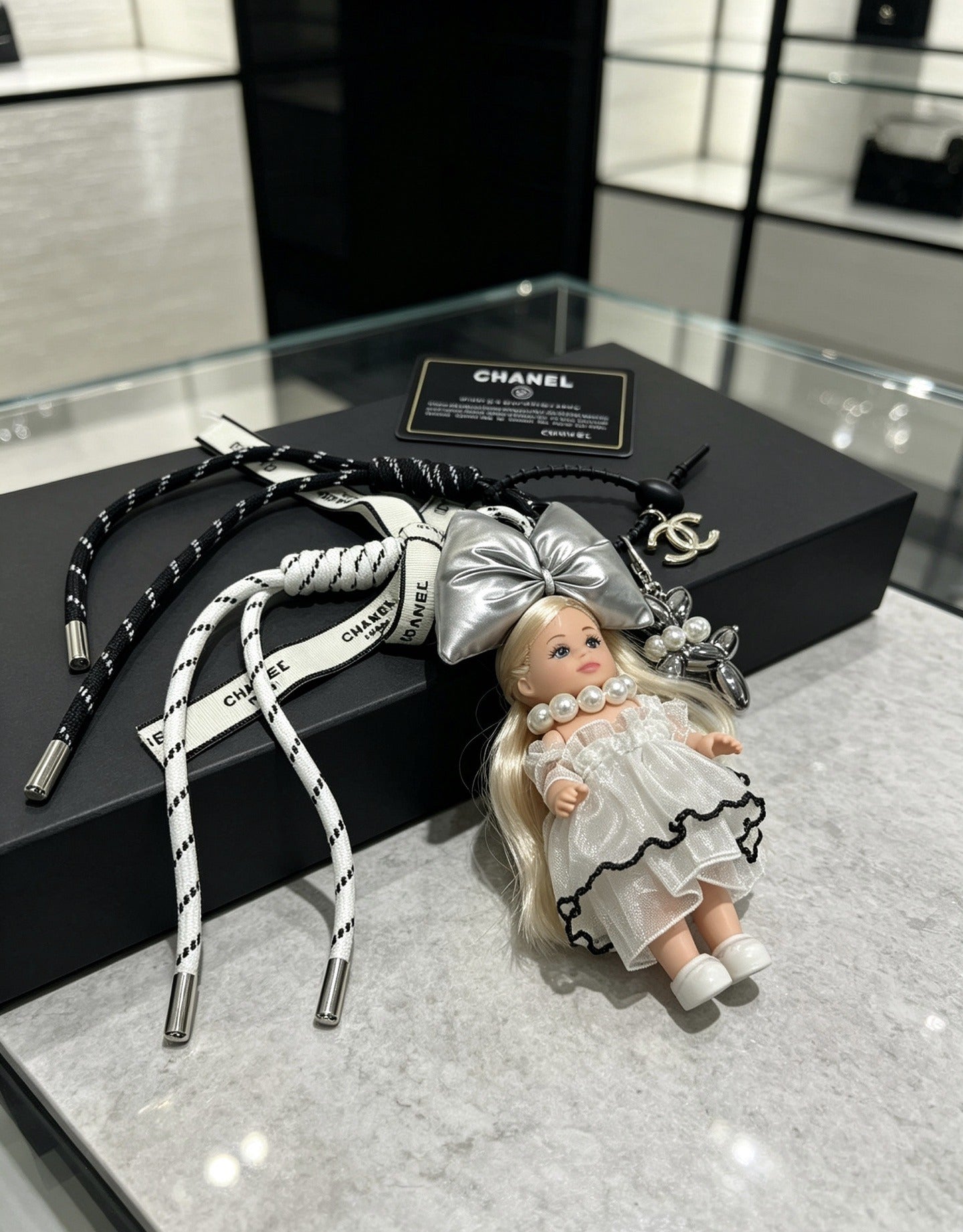 Chanel Vintage-Finish Keychain