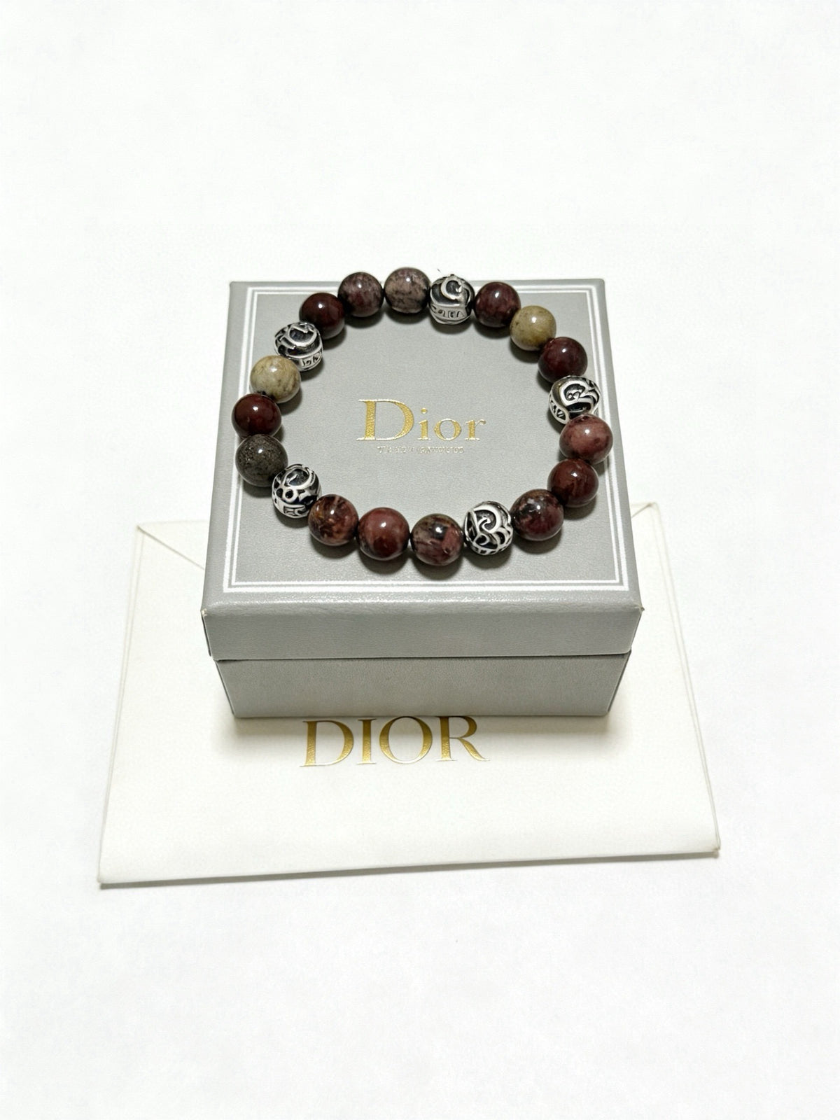 Dior Sterling Silver Vintage-Finish Bracelet