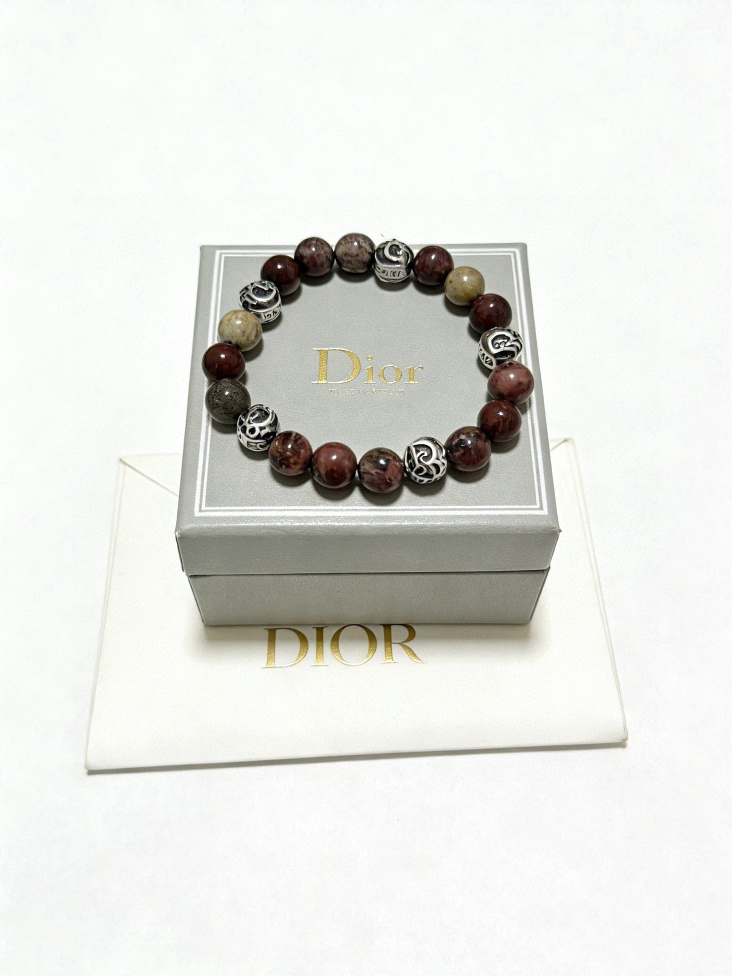 Dior Sterling Silver Vintage-Finish Bracelet