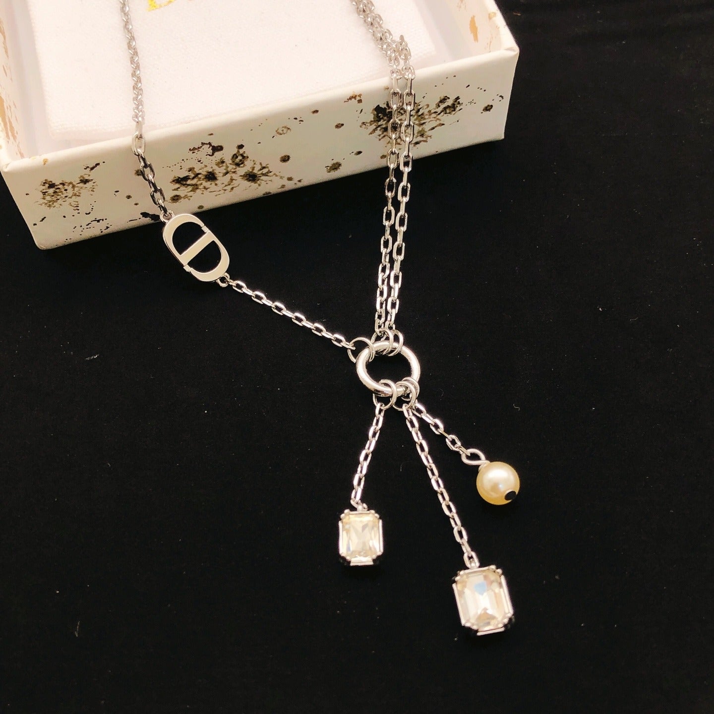 Dior Brass Tassel Necklace