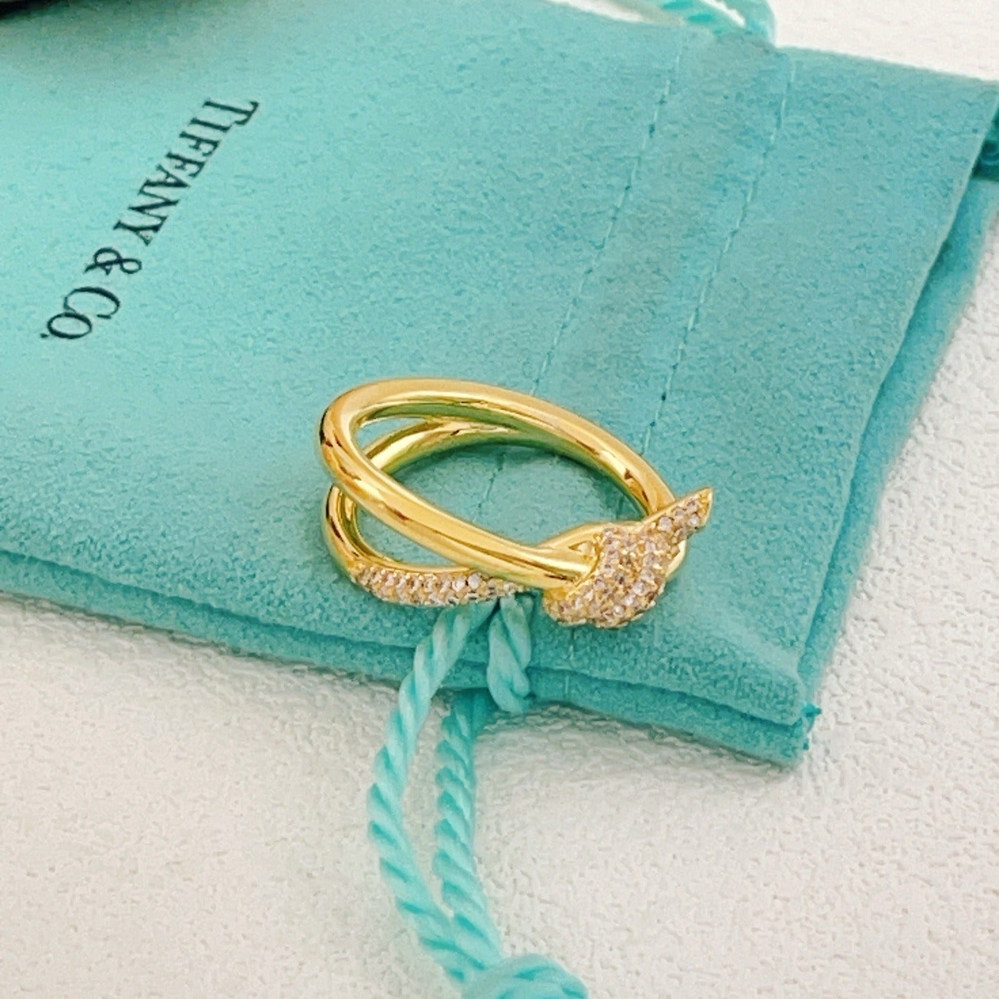 Tiffany & Co. Gold Brass Knot Ring