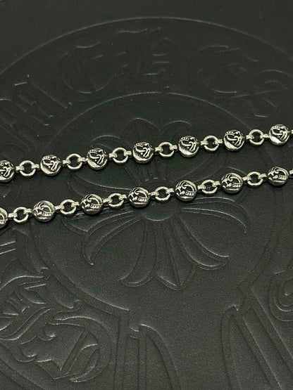 Chrome Hearts Sterling Silver Cross Necklace