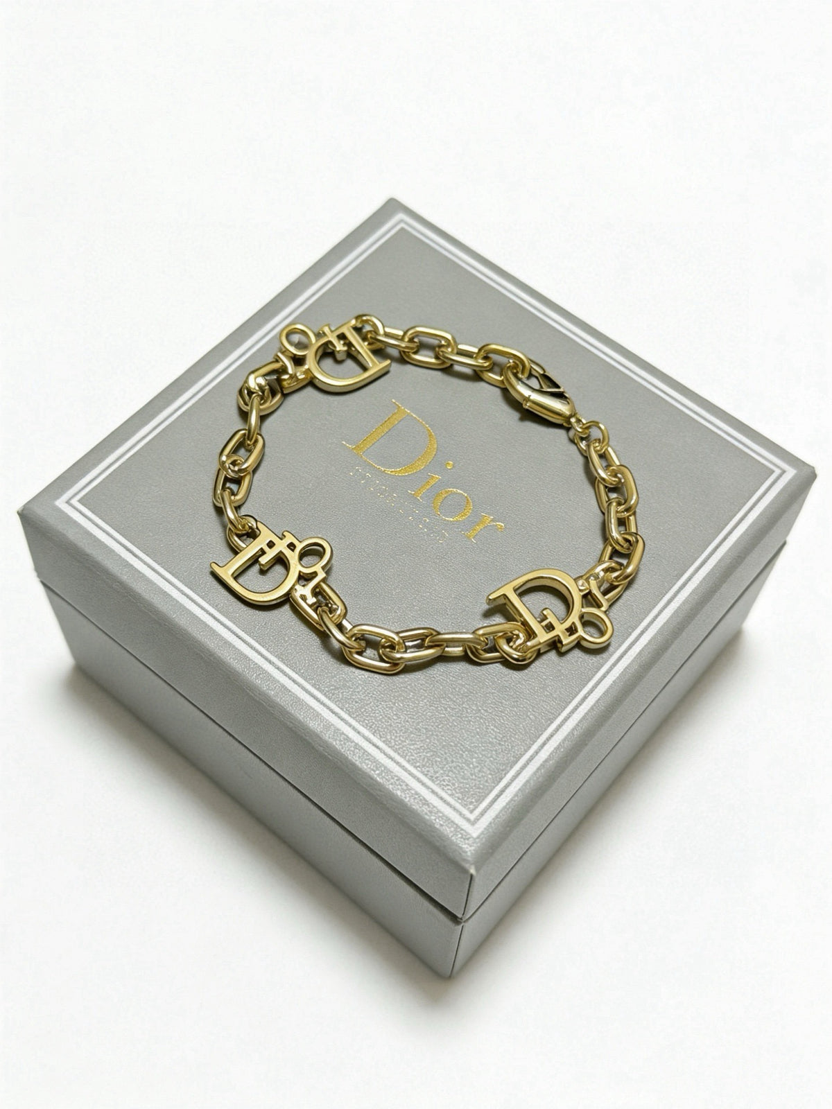 Dior Sterling Silver Chain Bracelet