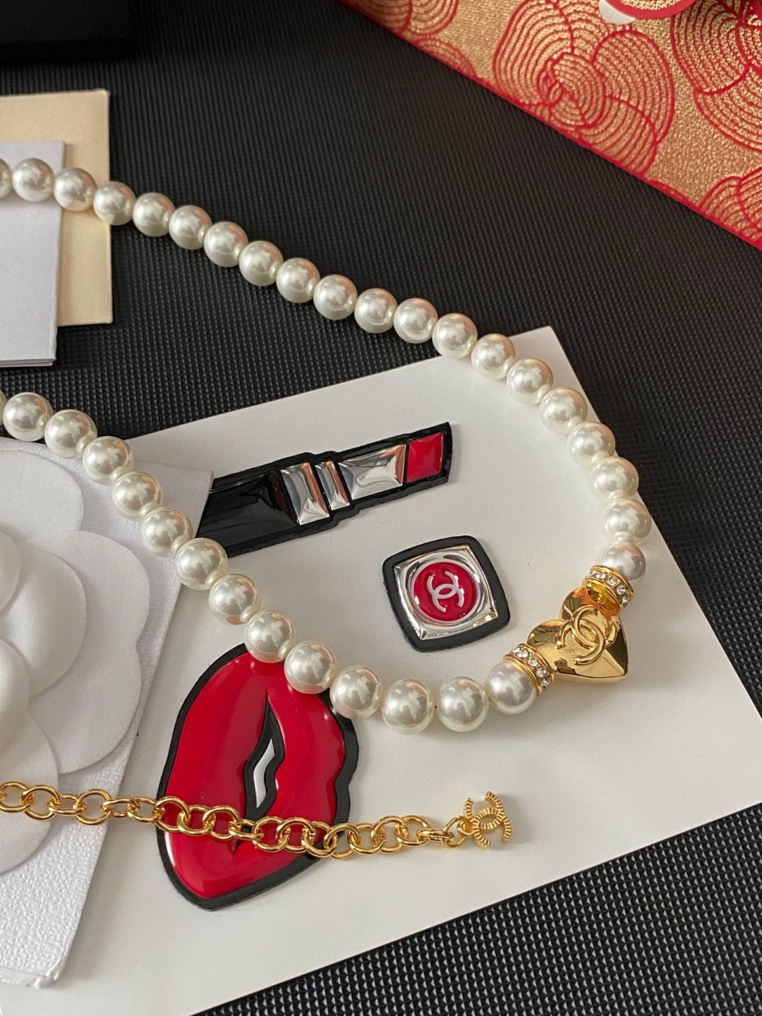 Chanel Logo Necklace