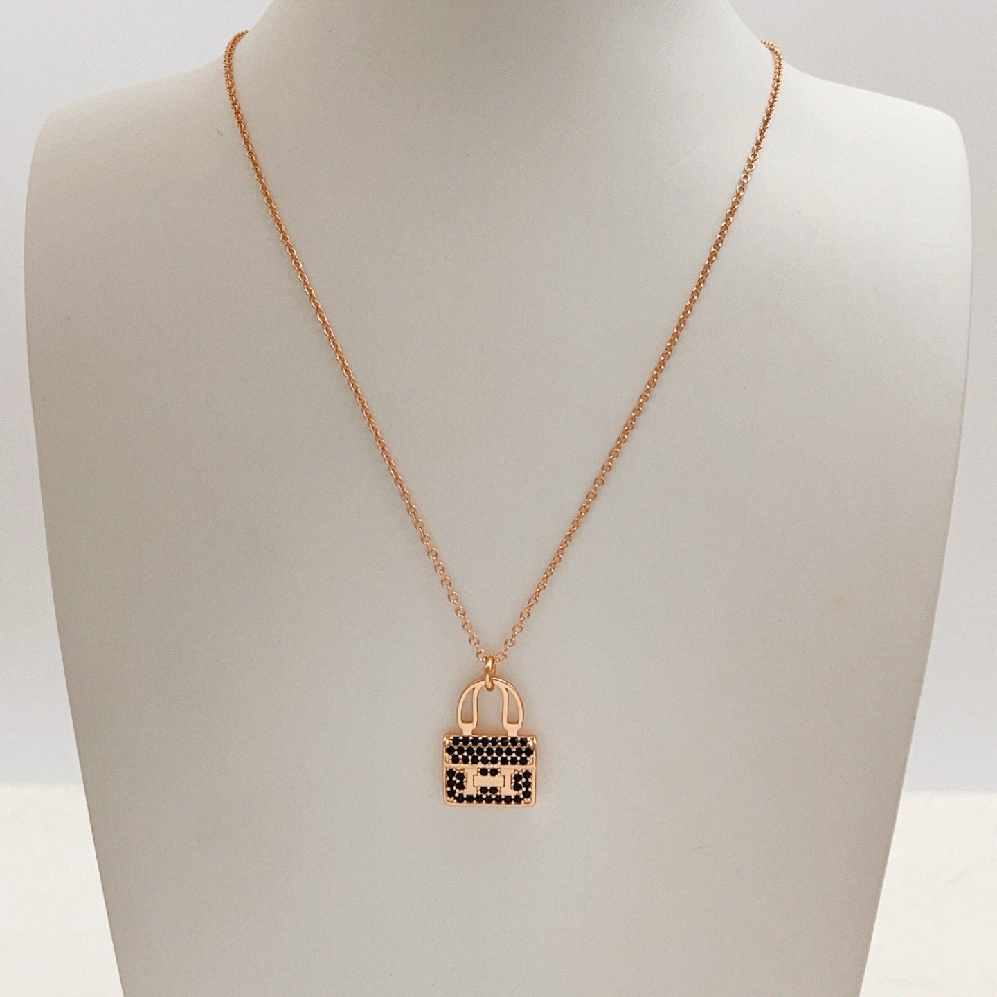 Hermes Brass Necklace
