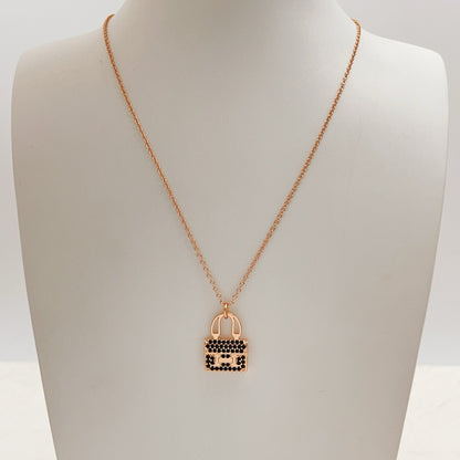 Hermes Brass Necklace