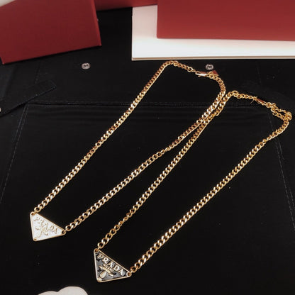 Prada White Brass Necklace