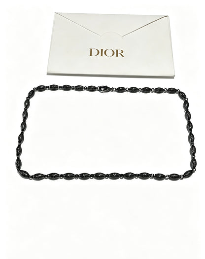 Dior Sterling Silver Chain Necklace