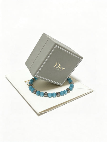 Dior Sterling Silver Vintage-Finish Bracelet