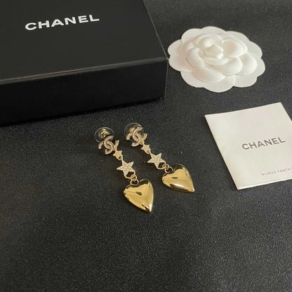 Chanel Heart Earrings