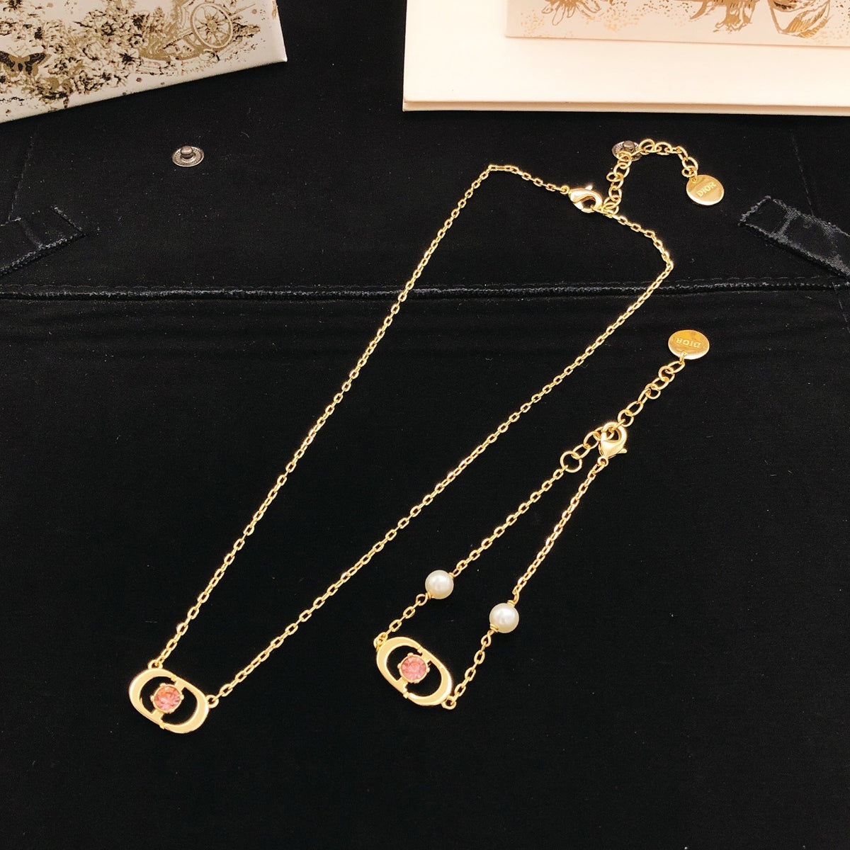 Dior Brass Pearl Bracelet