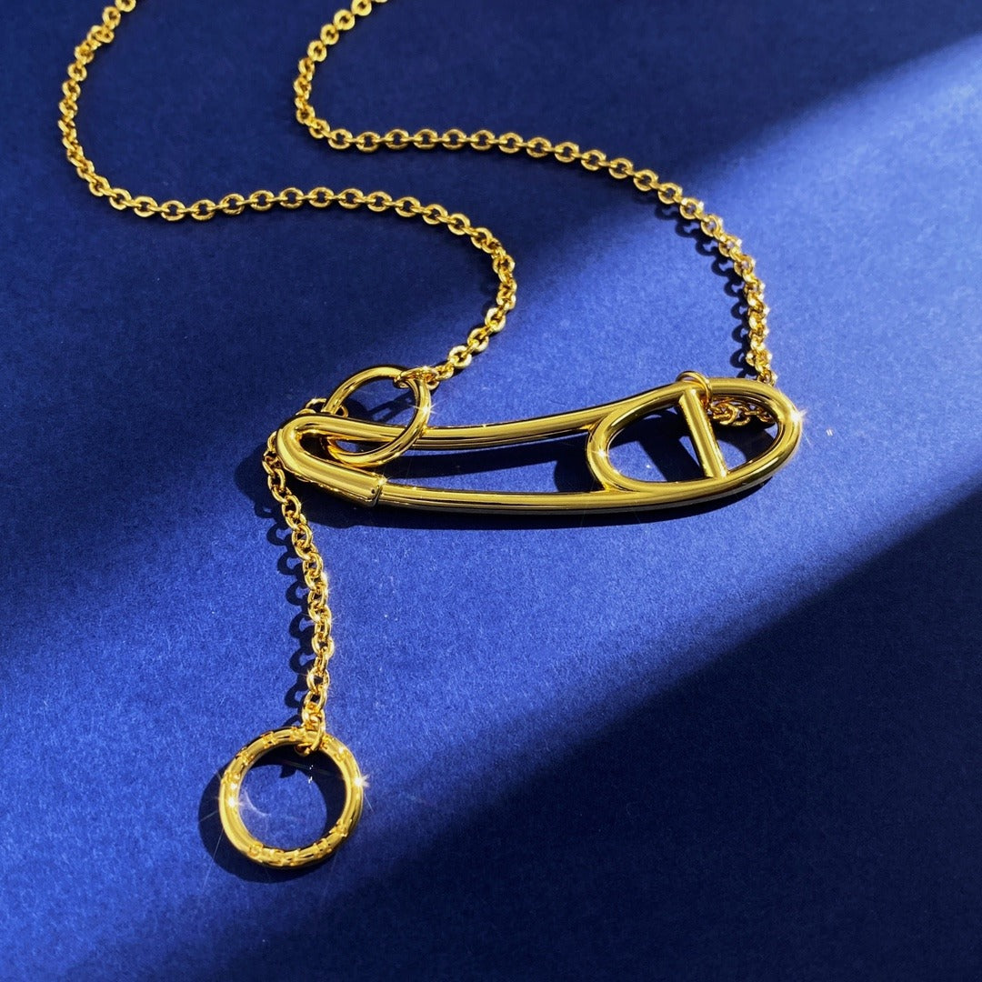 Hermes Silver Necklace