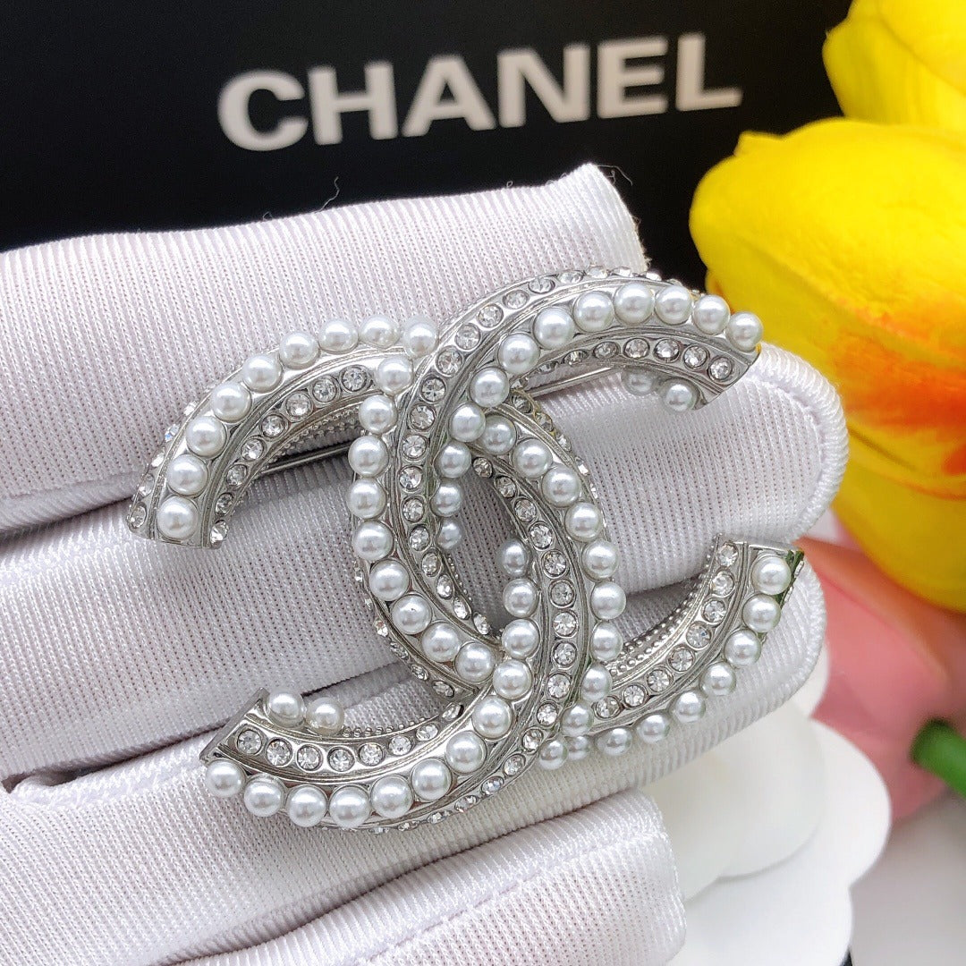 Chanel Silver Brooch