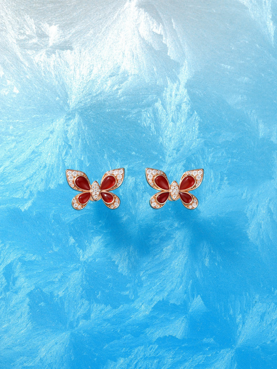 Unbranded Sterling Silver Butterfly Earrings