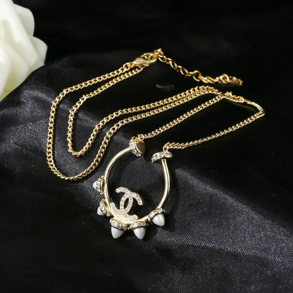 Chanel Brass Vintage-Finish Necklace