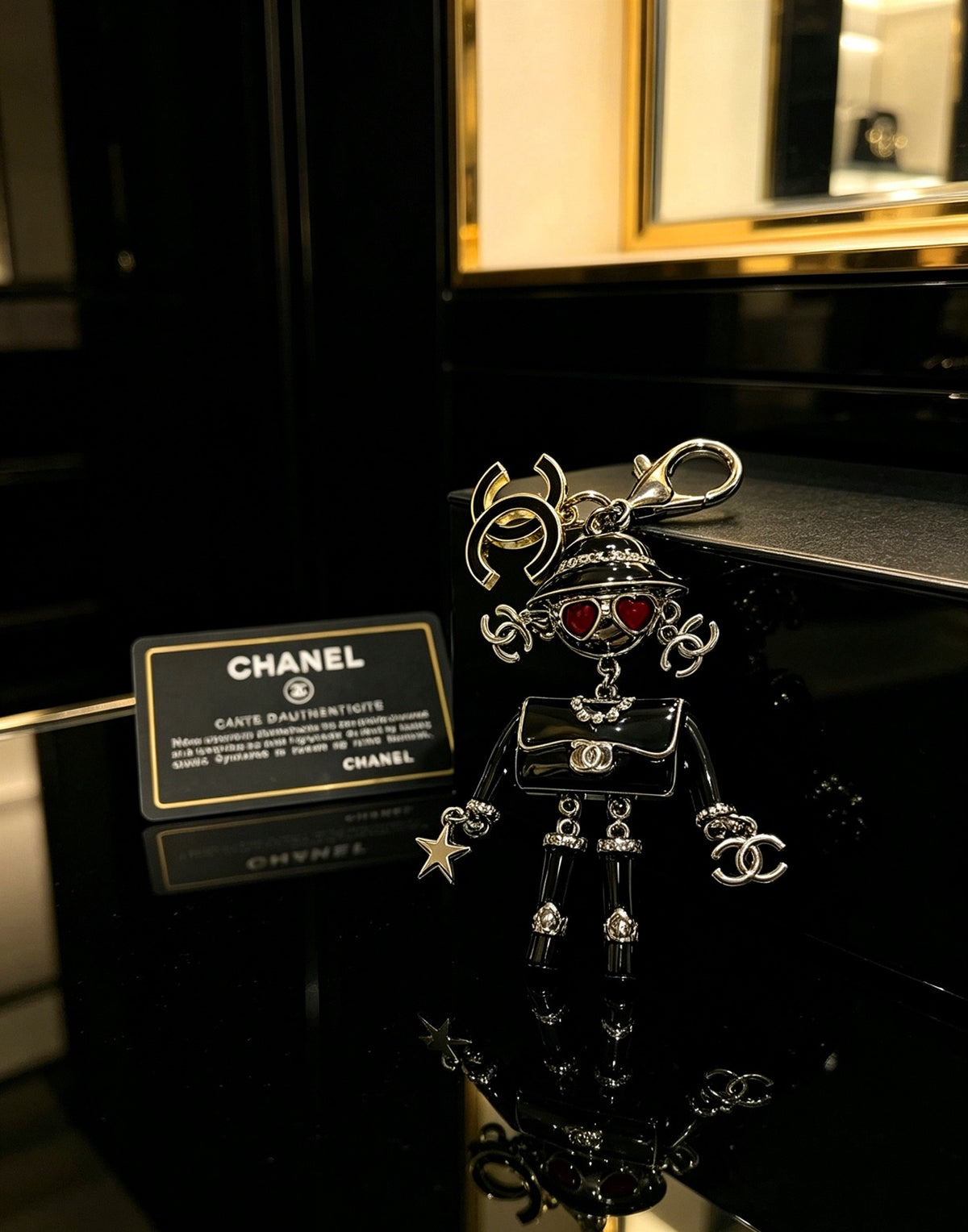 Chanel Vintage-Finish Keychain