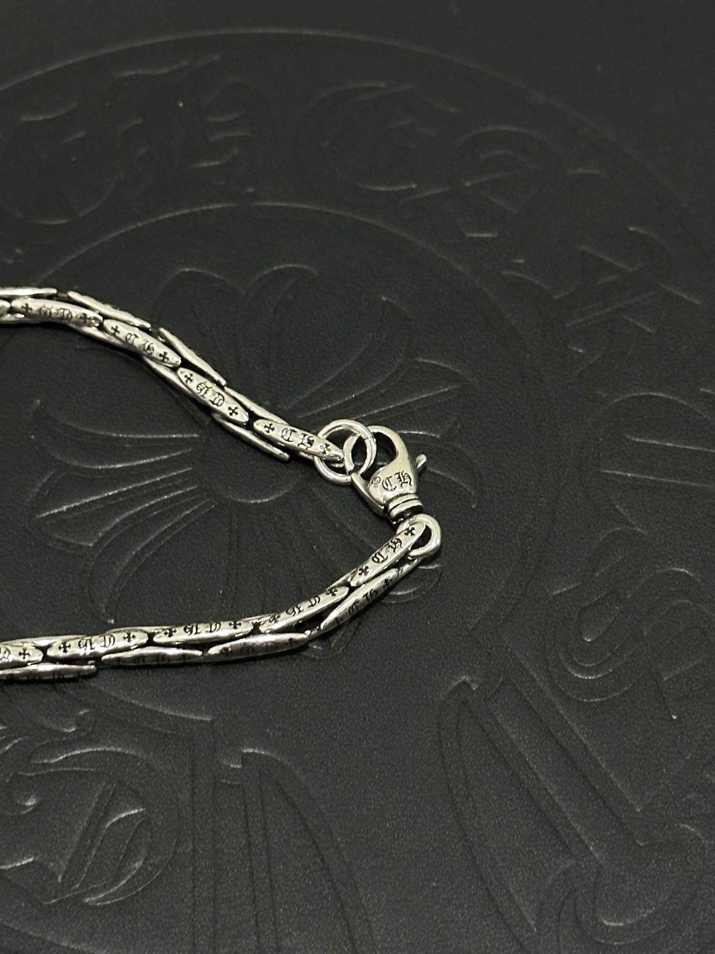 Chrome Hearts Sterling Silver Cross Bracelet