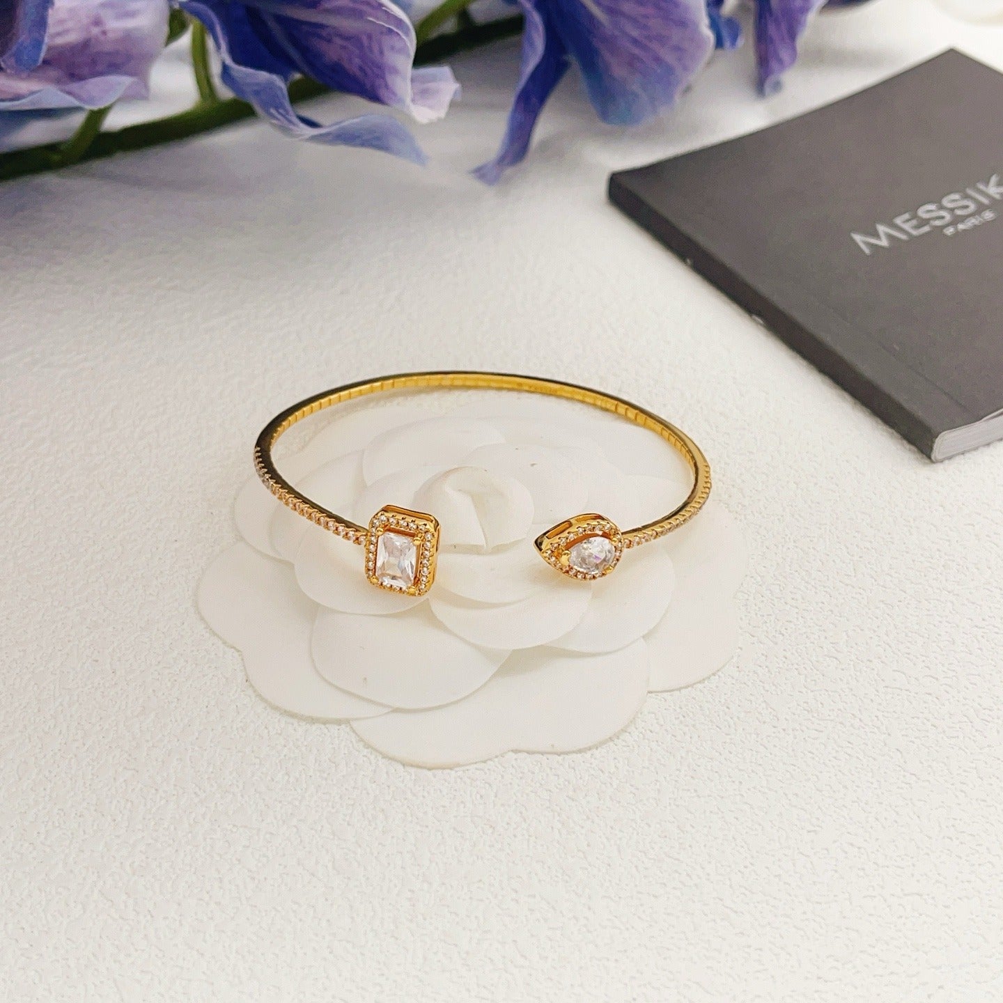 Messika Gold Brass Pave Bracelet
