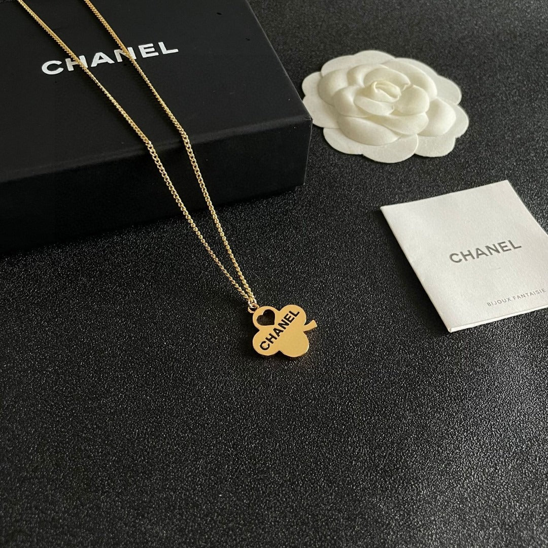 Chanel Logo Necklace