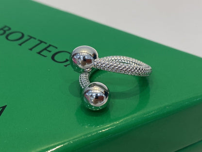 Bottega Veneta Brass Vintage-Finish Ring