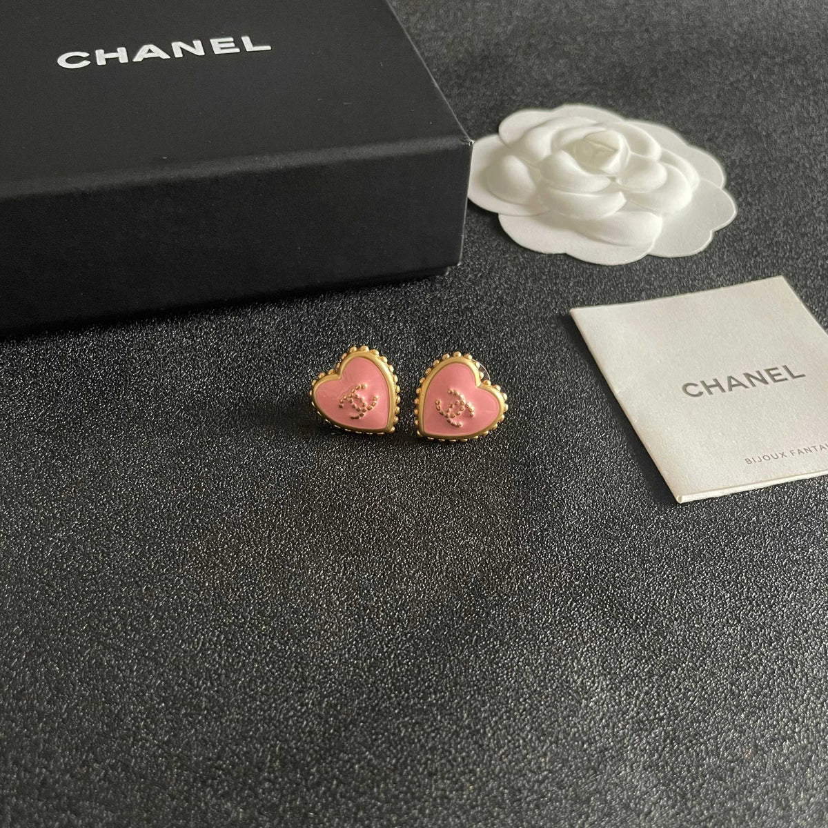 Chanel Heart Earrings