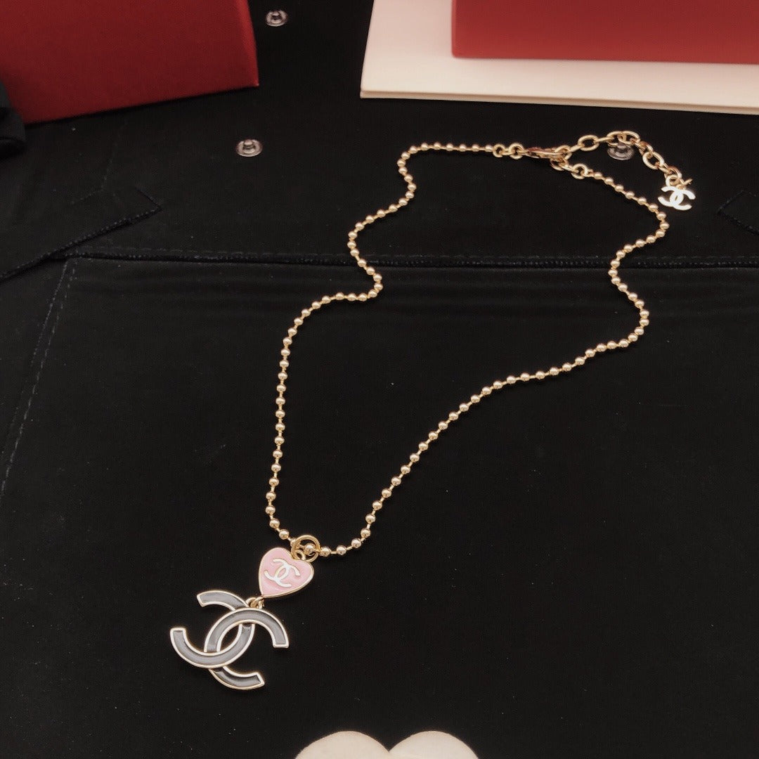 Chanel Brass Heart Necklace