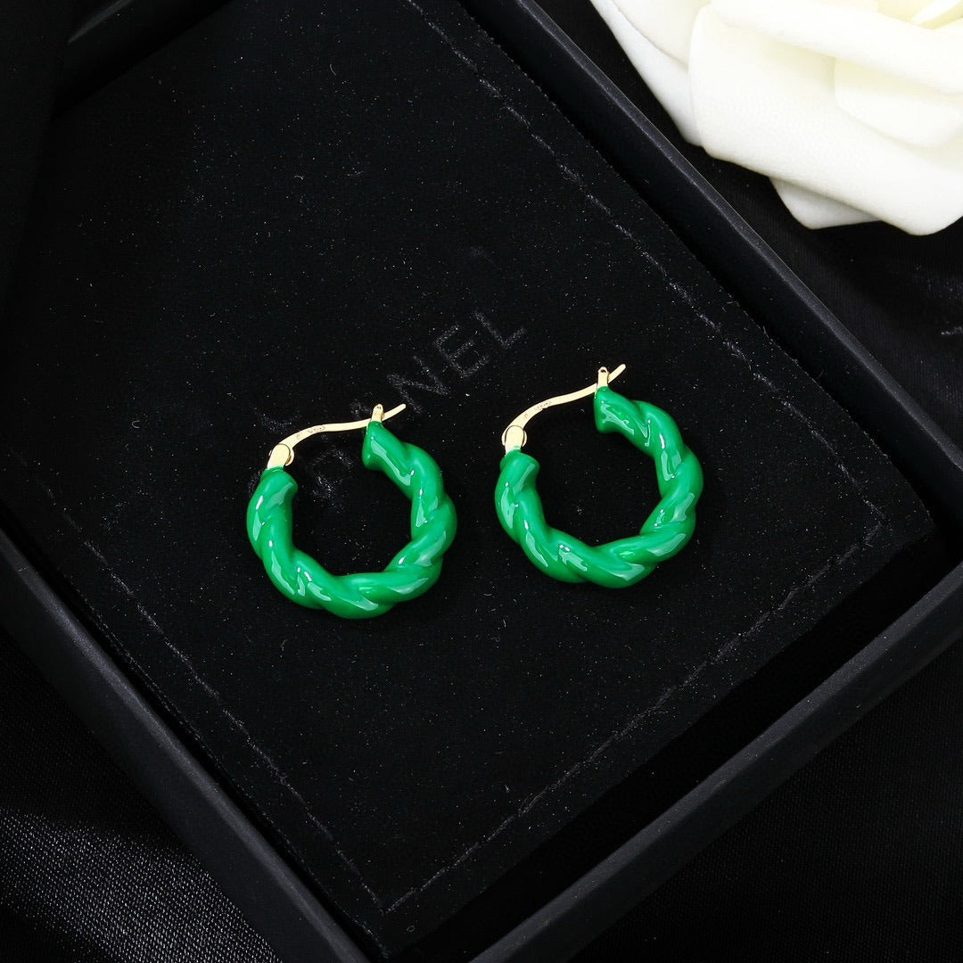 Bottega Veneta Enamel Earrings